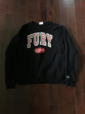 Fury - "College Crewneck *Red*" - Navy - Large (2015)
