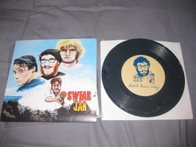 Swear Jar "Swear Jar" Solid M.F.G./Musicol/Broken World Media/Redscroll Records/Square Of Opposition Records/It's A Trap! Records/Constituent Constraint/Matt Wreck Chords/The Family Cardigan/Asbestos Records/Pizza Lab LLC. 1st Press. Trash Gray/400.