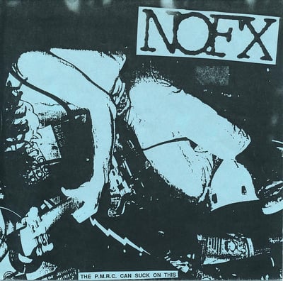 NOFX - The PMRC Can Suck On This - FAT 1st Press (with 2nd press sleeve) - Black