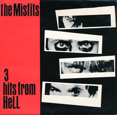 Misfits - 3 Hits From Hell - Black (with grey labels, insert) /7000