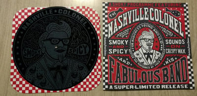 The Nashville Colonel Fabulous Band- Smoky and Spicy Sounds on Crispy Wax (Black w/ B-side Etching) #115/240