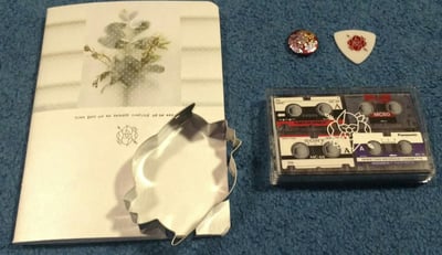 #10 December 2016 Pin, Pick, Tiny Dots Booklet, Cookie Cutter, Recipe, Postcard, Letter, and Mixtape 1 & 2 on Cassette