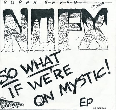NOFX - So What If We're On Mystic EP - Clear Blue (with smoke) /700