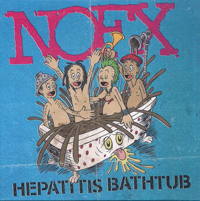 NOFX - Hepatitis Bathtub - Blue/Pink Swirl