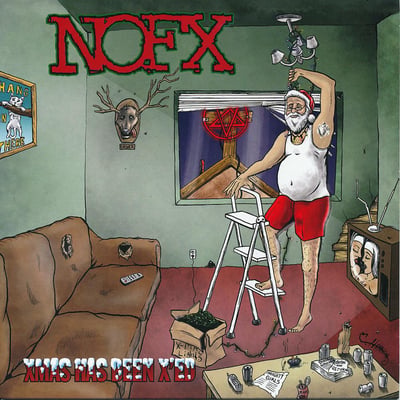 NOFX - Xmas Has Been X’ed / New Year’s Revolution - Green And Red w/White Splatter /154