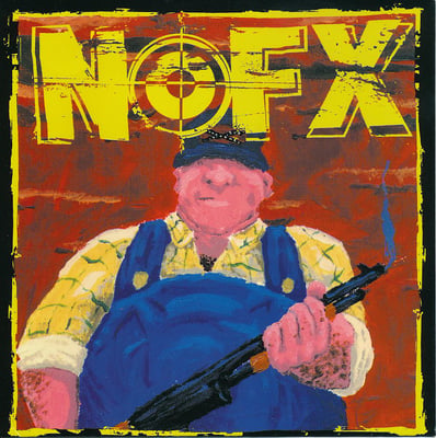 NOFX - 7 Inch Of The Month Club #01 - Yellow - Black Label, White Logo, # Left /3150