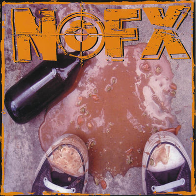 NOFX - 7 Inch Of The Month Club #02 - Orange - Blue Label, Black Logo, # Right /3190