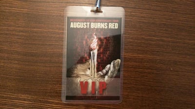 August Burns Red - Messengers 10 Year VIP Laminate