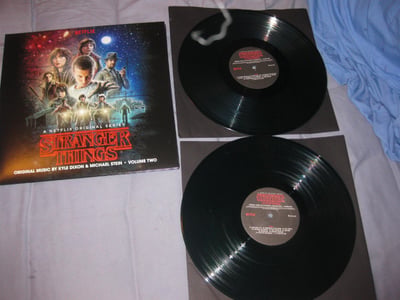 Kyle Dixon, Michael Stein "Stranger Things - Volume Two (A Netflix Original Series)" Lakeshore Records. ? Press. 2xLP 150 gram Clear "Hawkins Forest" Green with Black Smoke/????