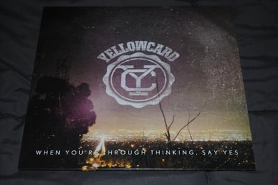 Yellowcard - When You're Through Thinking, Say Yes | (Purple and White Smash - LT 500) [2nd on Hopeless Records]