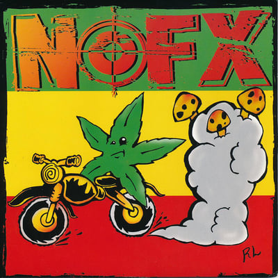 NOFX - 7 Inch Of The Month Club #04 - Black - Black Label, Blue Logo, # Right /4456