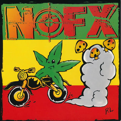 NOFX - 7 Inch Of The Month Club #04 - Black - Blue Label, Black Logo, # Right /4456