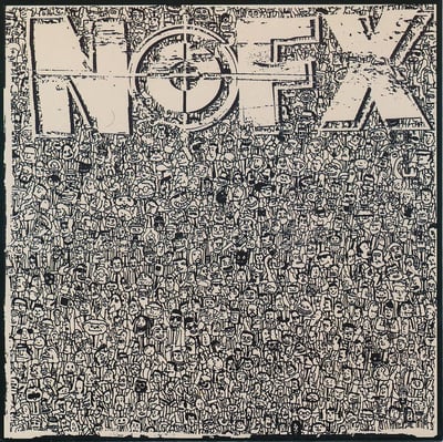 NOFX - 7 Inch Of The Month Club #06 - Clear - Black Label, Blue Logo, # Right /3304