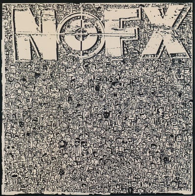 NOFX - 7 Inch Of The Month Club #06 - Clear - Black Label, White Logo, # Left /3304