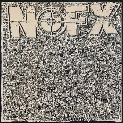 NOFX - 7 Inch Of The Month Club #06 - Clear - Blue Label, Black Logo, # Left /3304
