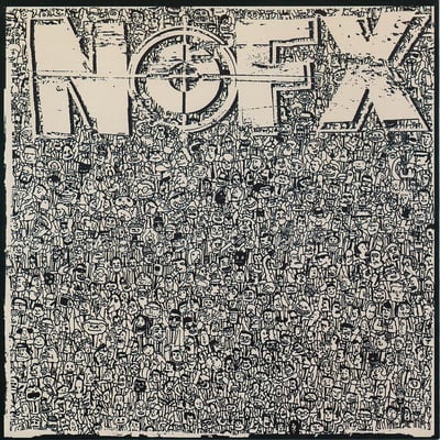 NOFX - 7 Inch Of The Month Club #06 - Clear - Blue Label, Black Logo, # Right /3304