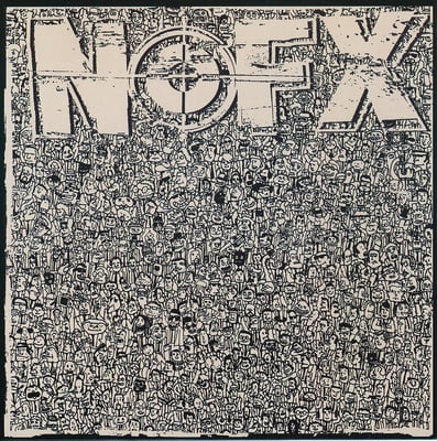 NOFX - 7 Inch Of The Month Club #06 - Clear (with smoke) - Black Label, Blue Logo, # Right /3304