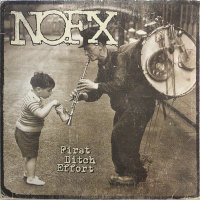 NOFX - First Ditch Effort - Yellow and Red w/Black Splatter /157