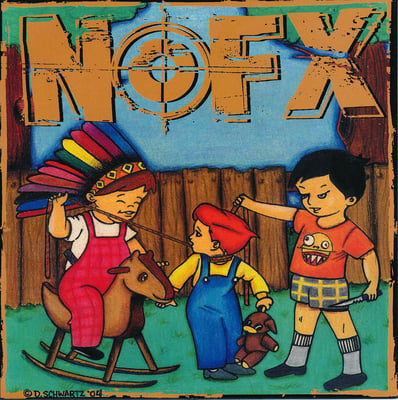 NOFX - 7 Inch Of The Month Club #09 - Blue - Blue Label, Black Logo, # Right /3150