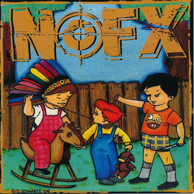 NOFX - 7 Inch Of The Month Club #09 - Light Blue - Black Label, Blue Logo, # Right /3300