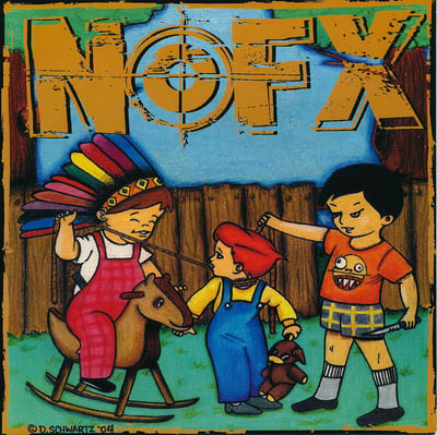 NOFX - 7 Inch Of The Month Club #09 - Light Blue - Blue Label, Black Logo, # Left /3300