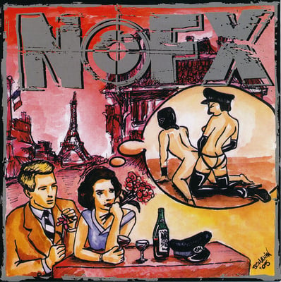 NOFX - 7 Inch Of The Month Club #11 - Grey - Black Label, Blue Logo, # Right /3262
