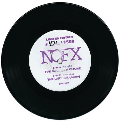 NOFX - I've Become A Cliche / The Quitter (demo) - #471 Purple Stamp /272