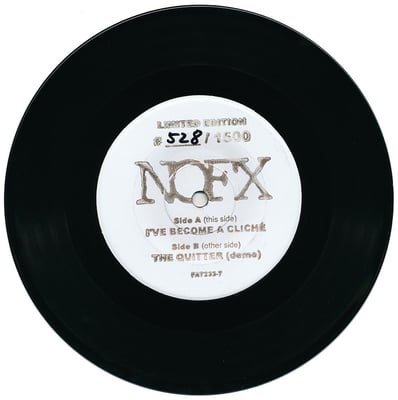 NOFX - I've Become A Cliche / The Quitter (demo) - #528 Copper Stamp /37