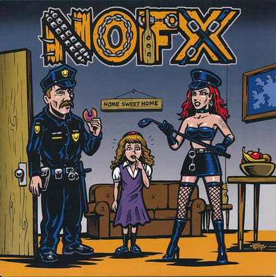 NOFX - My Stepdad's A Cop And My Stepmom's A Domme - Black And Blue /1008