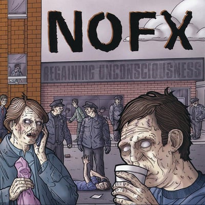 NOFX - Regaining Unconsciousness - 126 Inches Box Set - Brown and Grey Swirl /1,207
