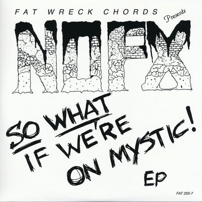 NOFX - So What If We're On Mystic EP - 126 Inches Box Set - Black and Grey Swirl /1,207