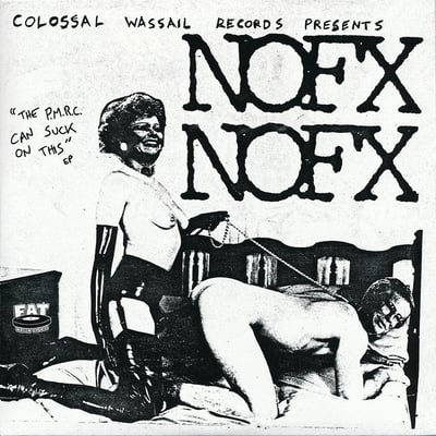 NOFX - The PMRC Can Suck On This - 126 Inches Box Set - Clear w/Light Blue Blob /1,207