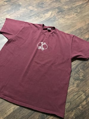 Six Feet Deep - graffiti logo (OG, maroon, 1994 XL)