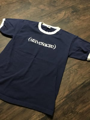Stavesacre - logo ringer (OG, navy, 1999 L)