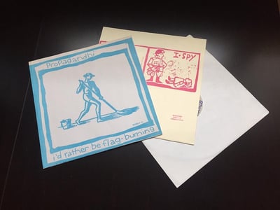 Propagandhi - 10" - I'd Rather Be Flag Burning (blue cover)