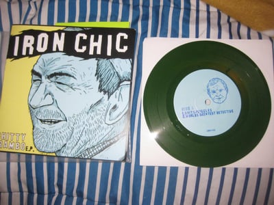 Iron Chic "Shitty Rambo EP" Dead Broke Rekerds. 2nd Press. Opaque Green/166