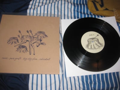 Caves/Pure Graft/Big City Plan/Calvinball Split. Roidh. 1st Press. Black 10"/???