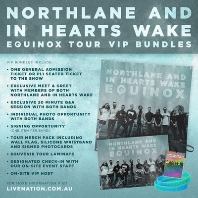 In Hearts Wake & Northlane - The 'Equinox' Tour (48" x 48") [Exclusive Tour Flag]