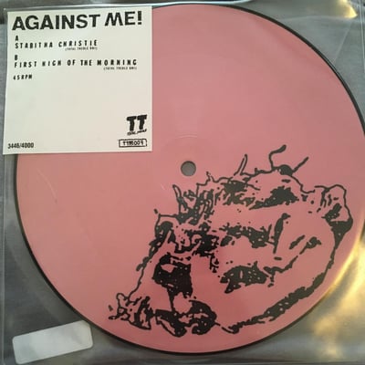 Against Me! "Stabitha Christie" Total Treble. 1st Press. Picture Disc 3446/4000