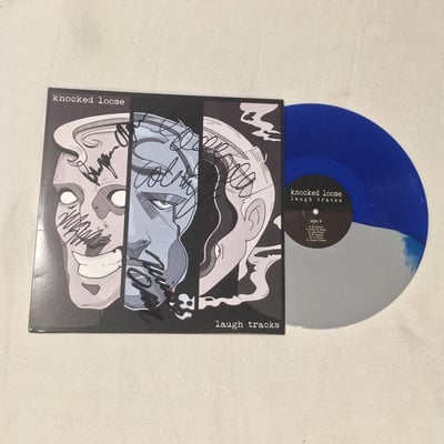 Knocked Loose - Laugh Tracks (Half Royal Blue/Half Grey Split - /1000) [Signed by Entire Band]