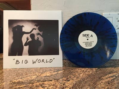 Happy Diving - Big World - 2nd press - Royal Blue with Black Splatter /200