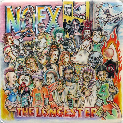 NOFX - The Longest EP - Gold & Dark Pink /347