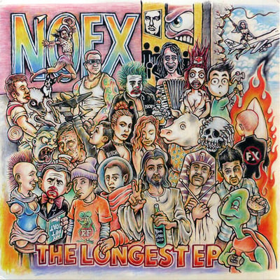 NOFX - The Longest EP - Orange & Black
