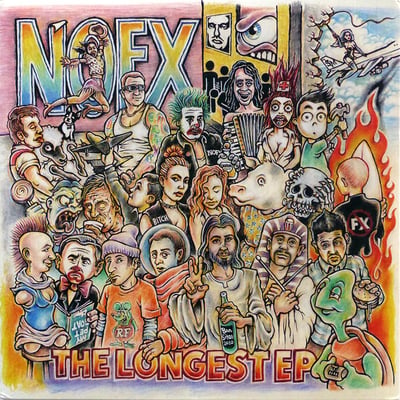 NOFX - The Longest EP - Orange & Blue /343