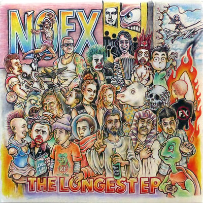 NOFX - The Longest EP - Gold & Pink /347