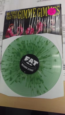 ME FIRST AND THE GIMME GIMMES - The Greatestest Hits - Fat Store Edition - Clear with Green Splatter Vinyl - 1/
