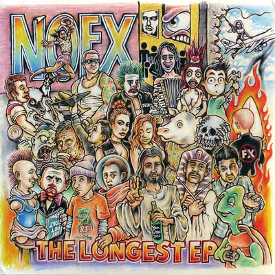 NOFX - The Longest EP - Gold & Pink (with slight black smoke) /347