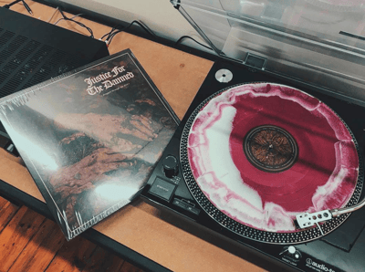 Justice For the Damned - Dragged Through the Dirt (Transparent Purple/Opaque White 'Colour in Colour' - /100)