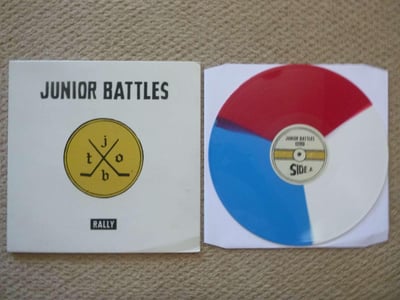 Junior Battles - Rally (Ice White, Goal Crease Blue And Center Line Red Tri-Color) /300