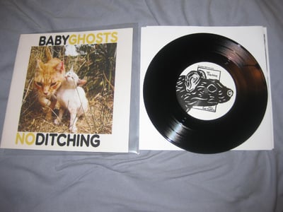 Baby Ghosts/No Ditching "split" Drunken Sailor Records. Black/400